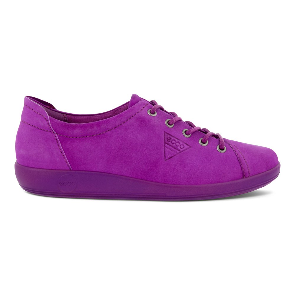 ECCO Womens Sneakers Purple - Soft 2.0 Tie - SKE-617389